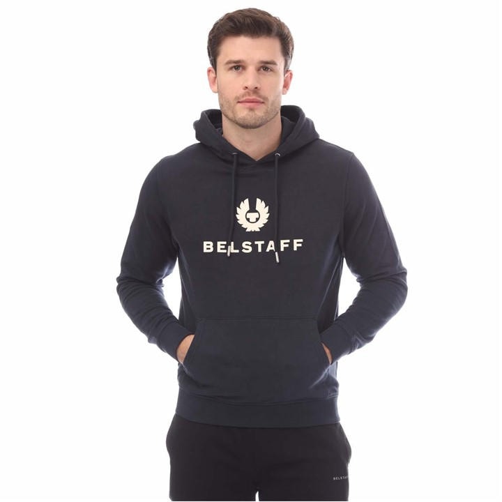 Belstaff Men's Black Signature Hoodie Large