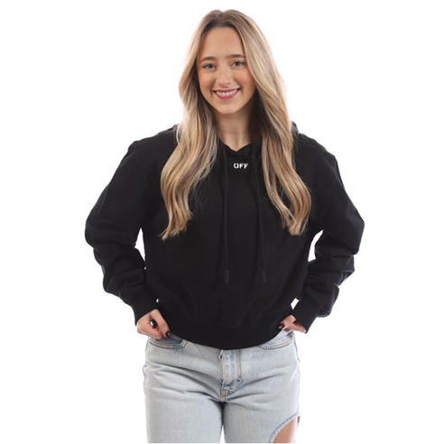 Off White - Stamp Cropped Hoodie