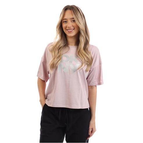 DKNY - Foil Logo Cropped T-Shirt