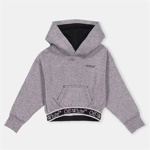 OFF WHITE - Kids Cropped Hoodie