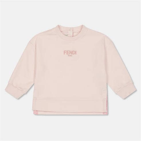 FENDI - Unisex Kids' Logo Crew Sweatshirt