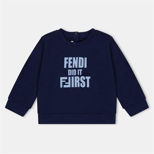 FENDI - Kids' Logo Crew Sweatshirt