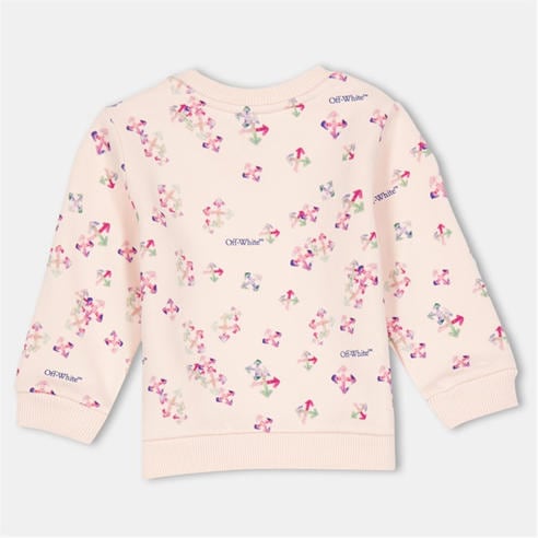 OFF WHITE - Kids' All Over Print Crew Sweatshirt