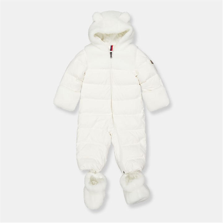 Moncler Unisex Kids White Snowsuit In53 Size 18 - 24 Months