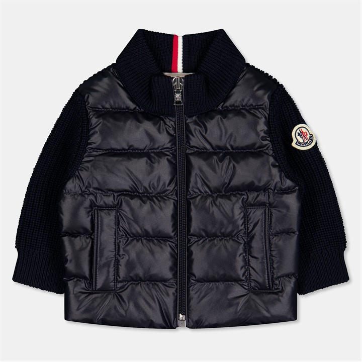 Moncler Boys Blue Hybrid Jkt In53 Size 18 - 24 Months