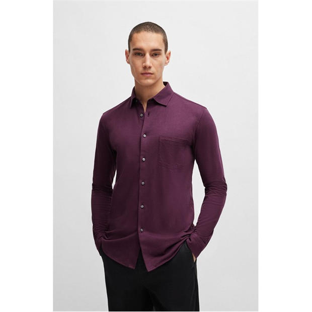 Boss Garment-Dyed Slim-Fit Shirt,All Products : American Fashion Style Bags On Sale