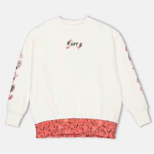 OFF WHITE - Kids Crew Sweater