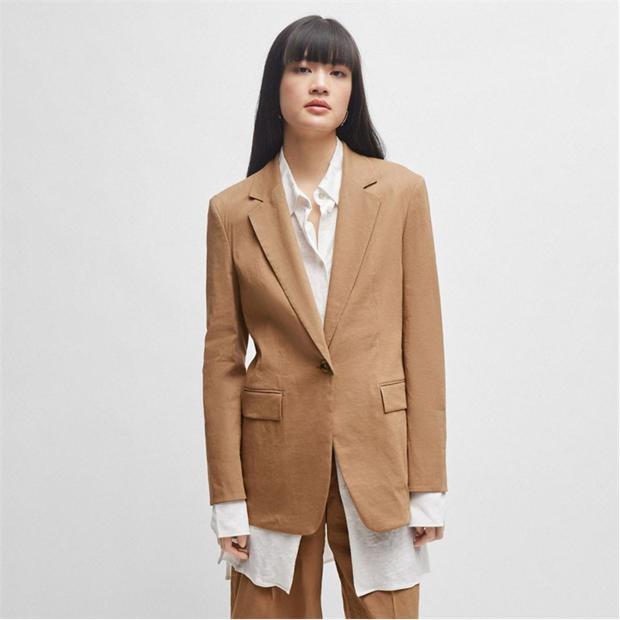 Boss Jasena Regular-Fit Linen Jacket,All Products : American Fashion Style Bags On Sale