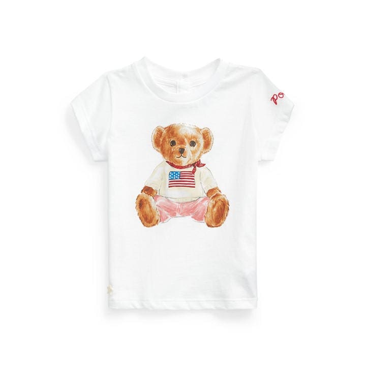 Polo Ralph Lauren  Kids White ' Bear Logo T-Shirt