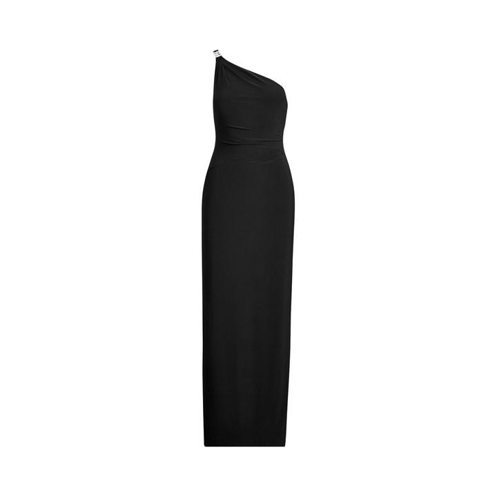 Lauren By Ralph Lauren Women's Black Belina Evening Gown - Size 14