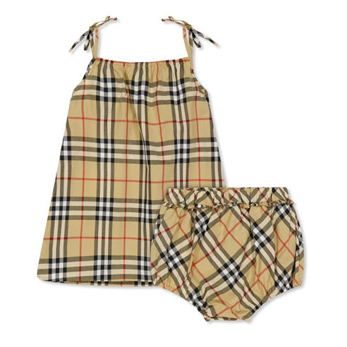 BURBERRY - Kids' Burb Betty Check Shirt Dress