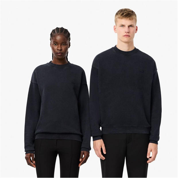 Lacoste Loose Fit Washed Effect Fleece Sweatshirt,Specials : American Fashion Style Bags On Sale