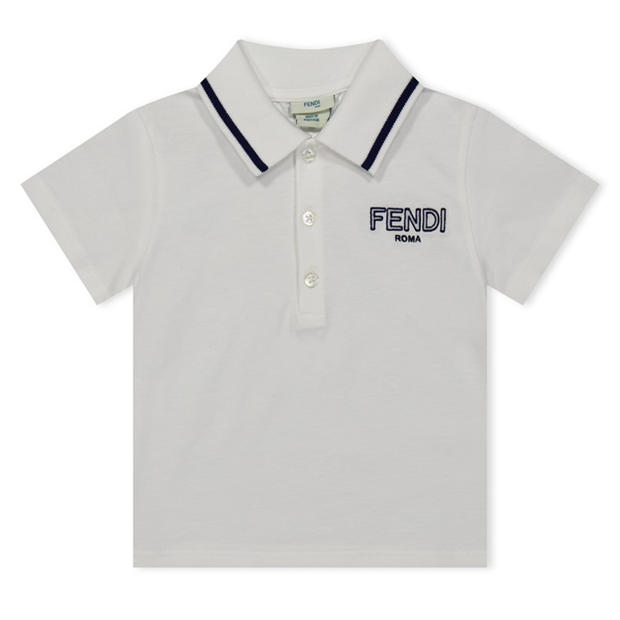 FENDI Logo Polo T-Shirt Babies,Specials : American Fashion Style Bags On Sale