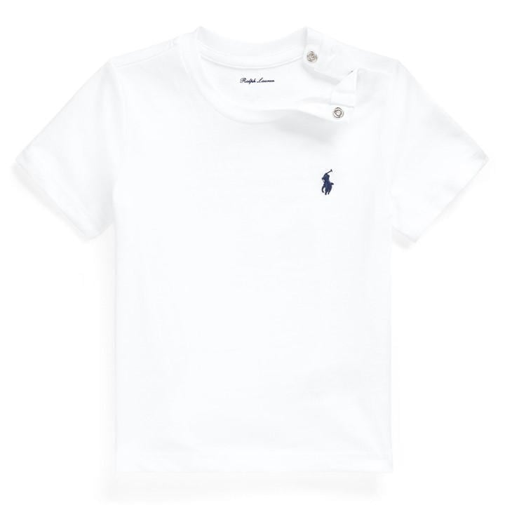 Polo Ralph Lauren Boys White Baby Short Sleeve T Shirt Baby Size (12 - 18 Mths)
