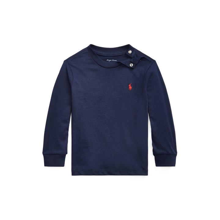 Polo Ralph Lauren Boys Blue Baby Long Sleeve T Shirt Baby Size (12 - 18 Mths)