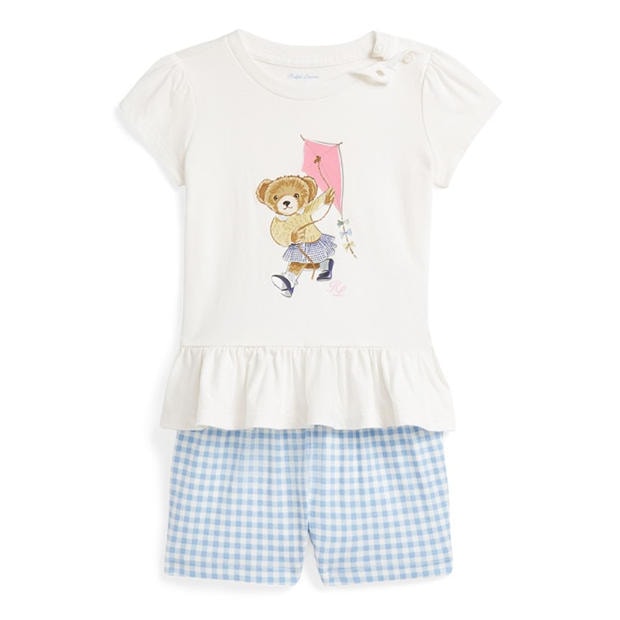 Polo Ralph Lauren Polo Bear Cotton Tee & Bloomer Set,Specials : American Fashion Style Bags On Sale