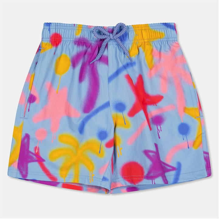 Palm Angels Boys Multi Palm Paxvlpq Swim Sh