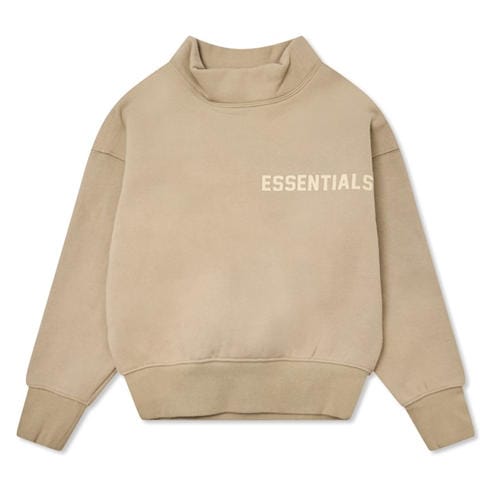 FEAR OF GOD ESSENTIALS - Unisex Kids' Long Sleeve Mock Neck Turtle Jumper