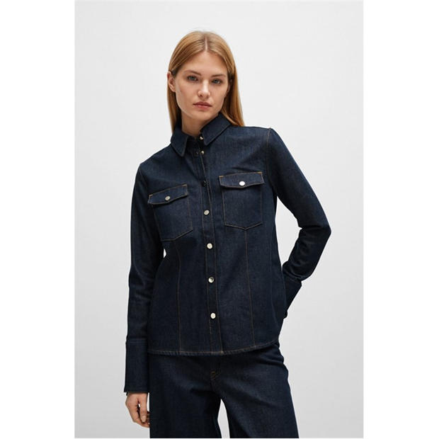 Boss Stretch-Cotton Denim Shirt,All Products : American Fashion Style Bags On Sale Boss Stretch-Cotton Denim Shirt,All Products : American Fashion Style Bags On Sale
