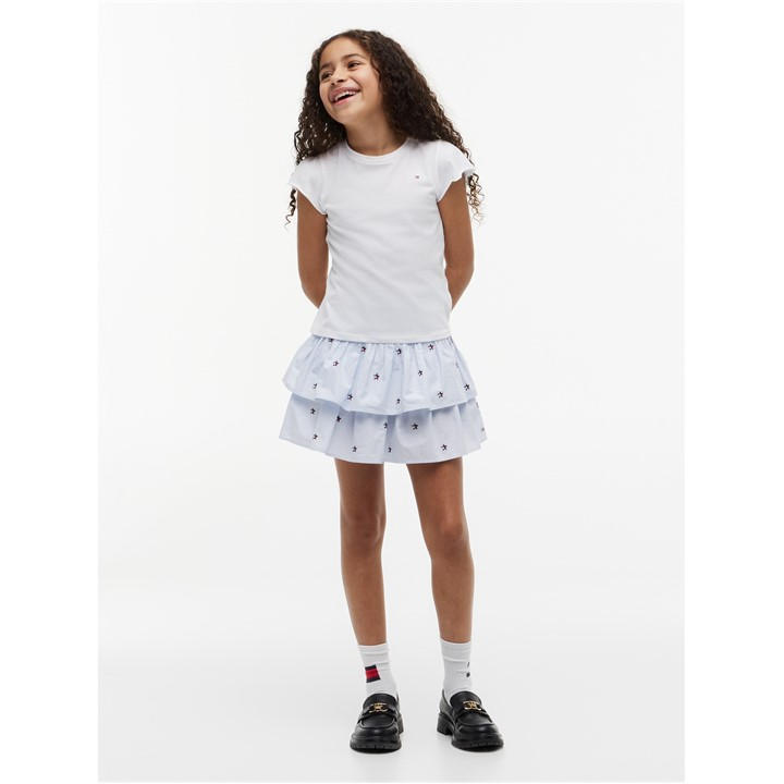 Tommy Hilfiger Girls Blue Kids' Flared Skirt - 14 - 16 Years