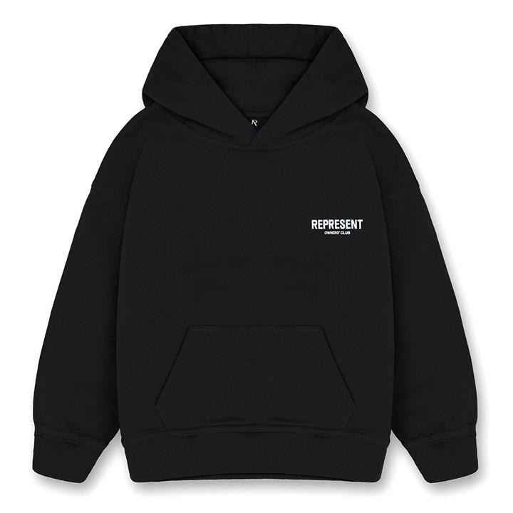 Represent Unisex Kids Black Infants' Plain Cotton Owners Club Hoodie