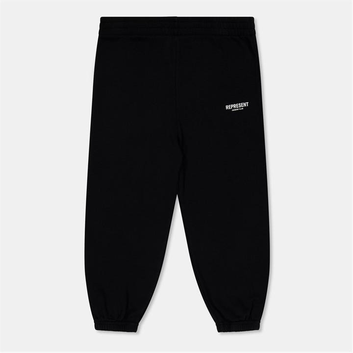 Represent Unisex Kids Black Rep Mini Oc Ultra-Soft Cotton Joggers