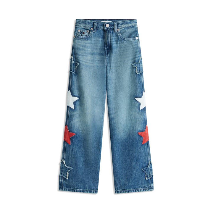 Tommy Hilfiger Girls Blue Kids' Wide Leg Jeans