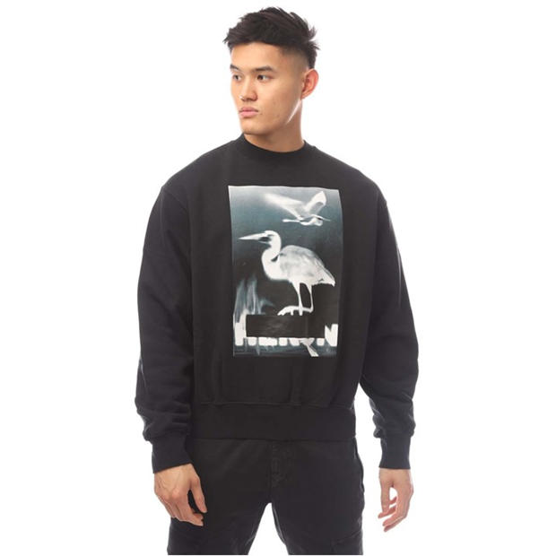 Heron Preston Censored Heron Crewneck Sweatshirt,Specials : American Fashion Style Bags On Sale
