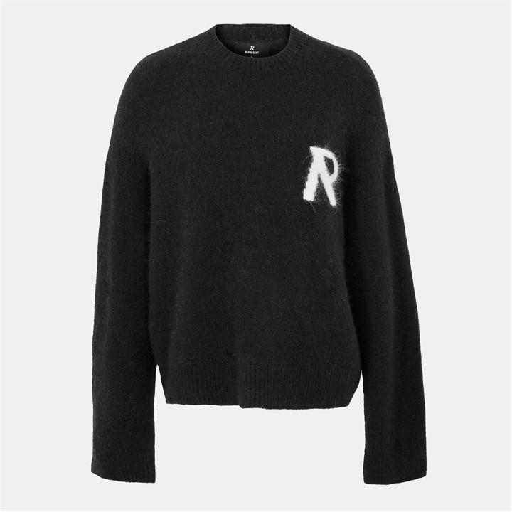Represent Men's Black Rep R Knit Jumper Sn61