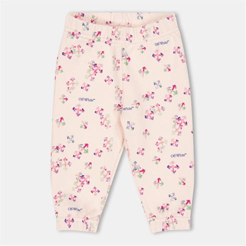 OFF WHITE - Kids' All Over Print Closed Hem Fleece Joggers