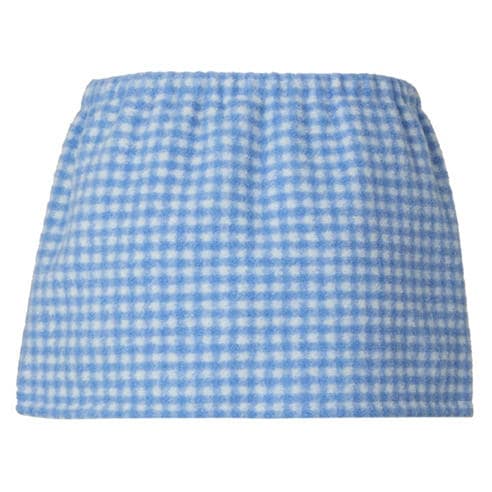 MIU MIU - Women's Gingham Fleece Mini Skirt