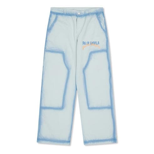 PALM ANGELS - Kids' Spray Open Hem Woven Tracksuit Joggers