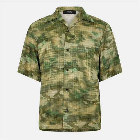 AMIRI - Men's MA Camo Short Sleeve Bowling Shirt