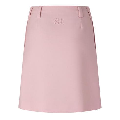 MIU MIU - Women's Mohair Pleated Mini Skirt