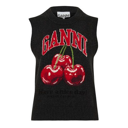 GANNI - Ganni Grph KnitVest  Ld63
