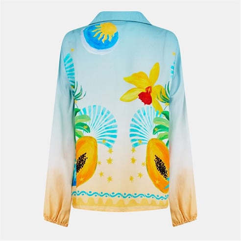 Never Fully Dressed - Women's Rio Miley Long-Sleeve Patterned Shirt