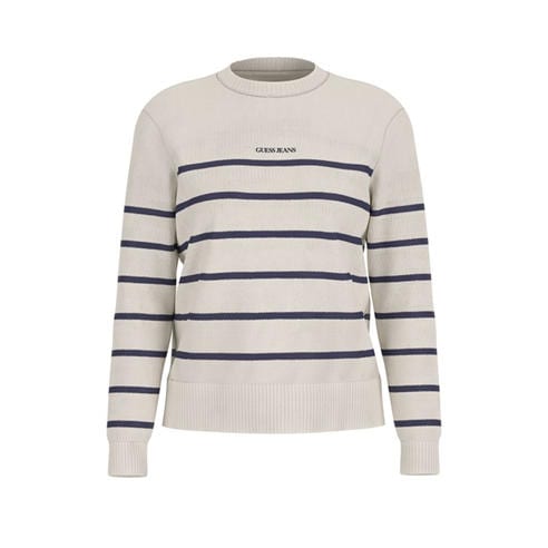 Guess - Women's Stripe Knitted Crew Neck Jumper
