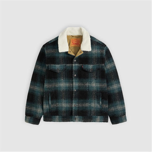 Levis - Men's Levi's Denim Sherpa Relaxed Fit Jacket