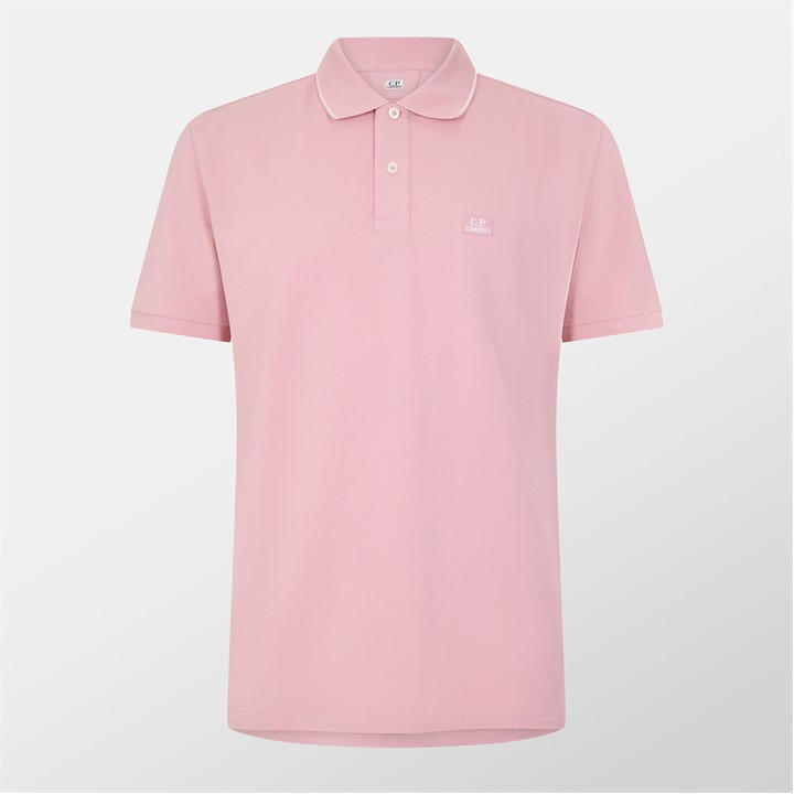 Cp Company Men's Pink Polo Shirt Extra Large