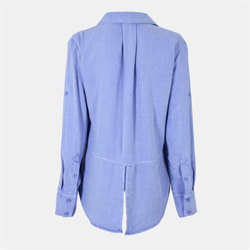 Bella Dahl - Women's Split Back Long-Sleeve Plain Shirt