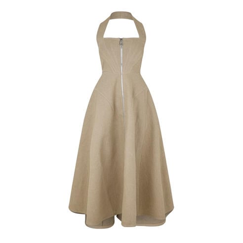 BOTTEGA VENETA - Women's Mid-Length Structured Fit Tea Dress