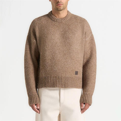 MANIERE DE VOIR - Mens Kamil Brushed Wool Knit Jumper