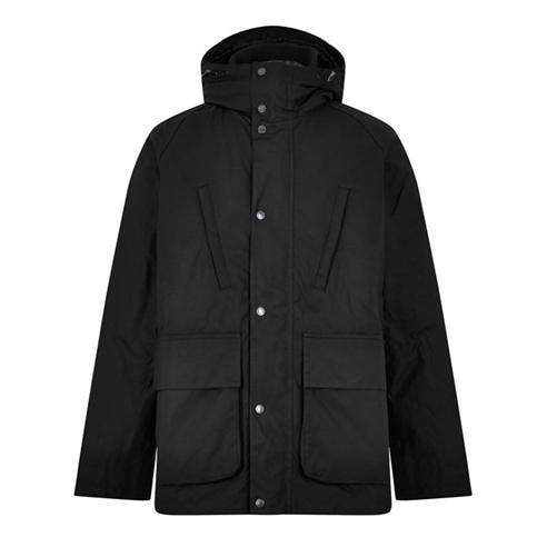BARBOUR INTERNATIONAL - Men's Oakdale Hooded Long Sleeve 4 Pockets Full Zip Wax Jacket