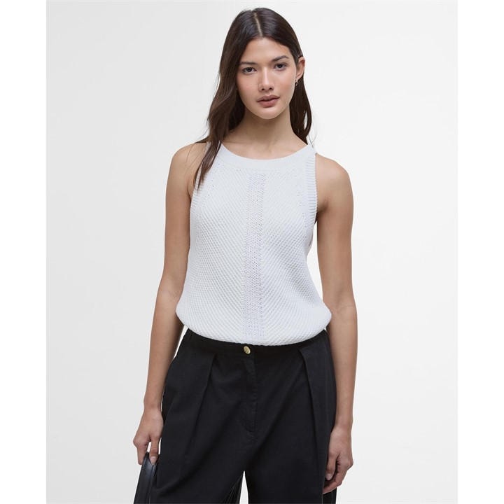 Barbour International Women's Cream Dakota Sweater Vest