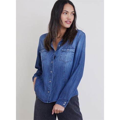 Bella Dahl - Women's Long-Sleeve Plain Shirt