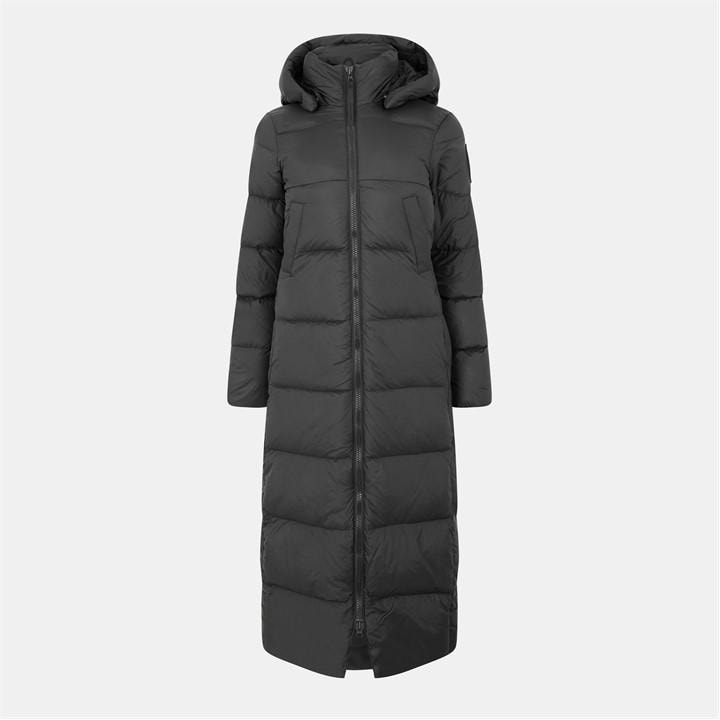 Canada Goose Women's Black Mystique Down Long Puffer Jacket