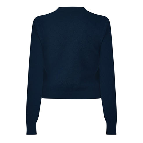 GUCCI - Women's Jacquard Crew-Neck Long-Sleeve Top