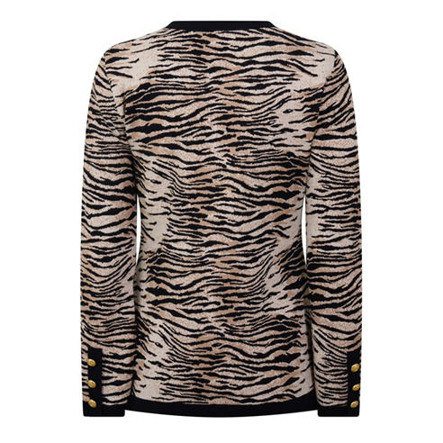 RIXO - Women's Raylene Crew-Neck Fine Knit Cardigan