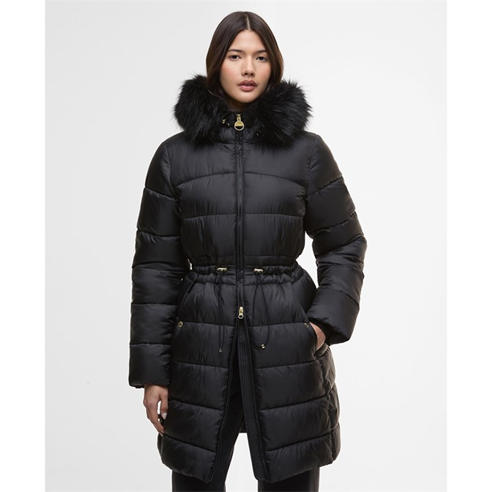 Barbour International - Women's Anastasia Detachable Hood Slim Fit Medium Puffer Jacket