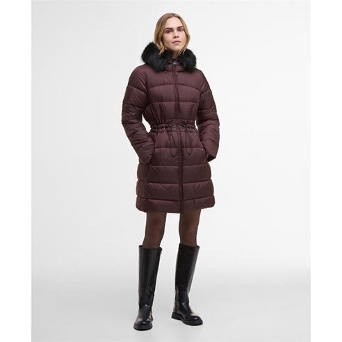 Barbour International - Women's Anastasia Detachable Hood Slim Fit Medium Puffer Jacket